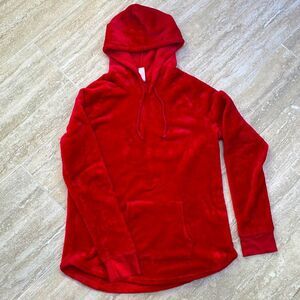 Red fleece hoodie - size XL